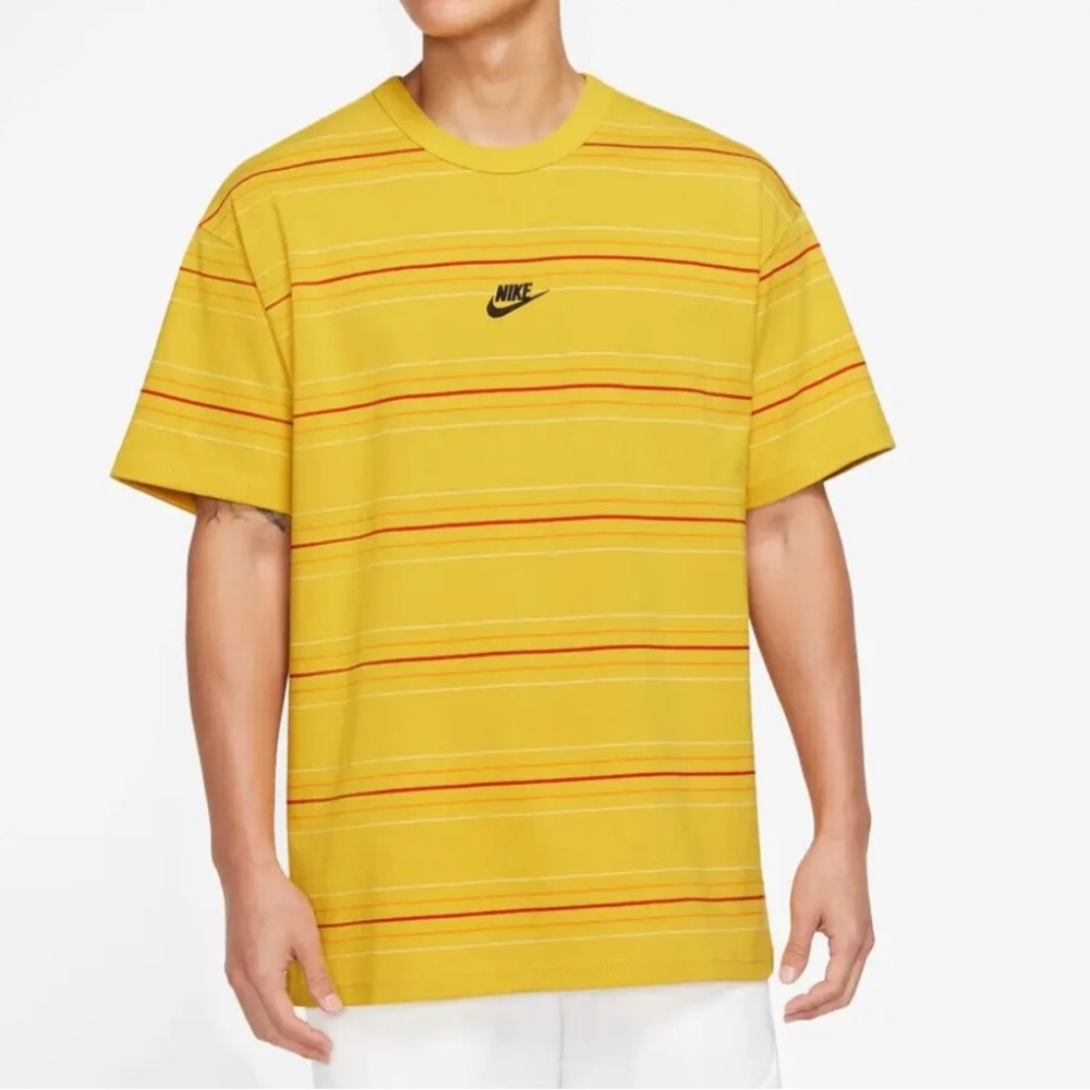 ⭐️NEW⭐️ Nike Sportswear Premium Essentials Striped Tee (Vivid Sulfur)